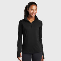 Sport-Tek - Ladies Sport-Wick Stretch 1/2-Zip Pullover - LST850-The Teehive