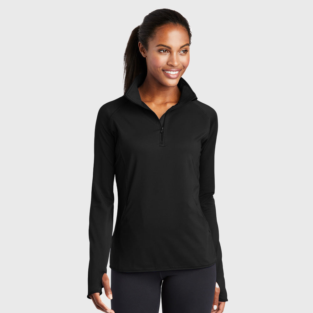 Sport-Tek - Ladies Sport-Wick Stretch 1/2-Zip Pullover - LST850-The Teehive