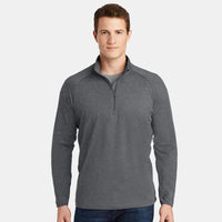 Sport-Tek Sport-Wick Stretch 1/2-Zip Pullover - ST850 (Trapshooting)-The Teehive