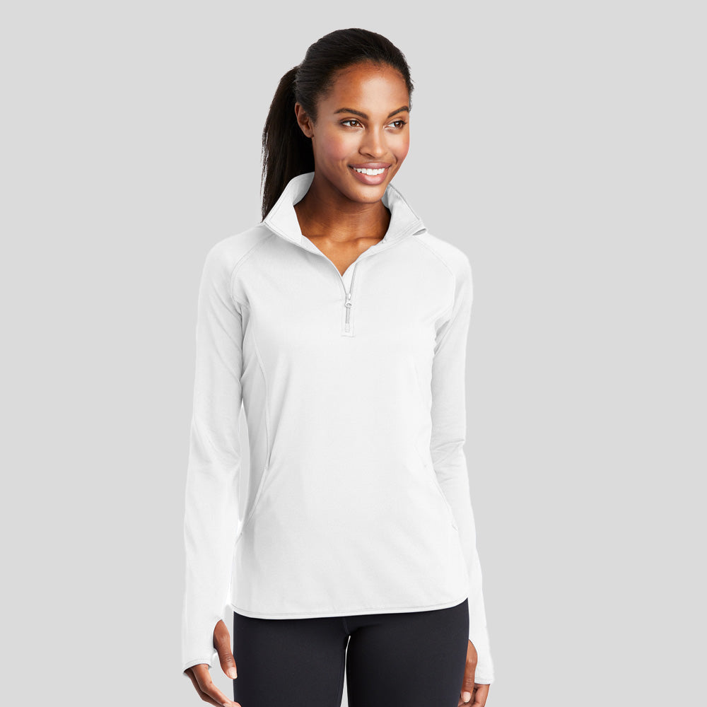 Sport-Tek - Ladies Sport-Wick Stretch 1/2-Zip Pullover - LST850-The Teehive