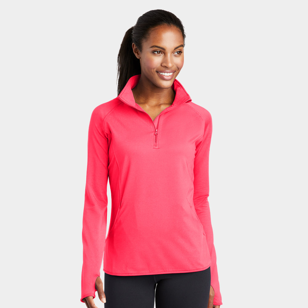 Sport-Tek - Ladies Sport-Wick Stretch 1/2-Zip Pullover - LST850-The Teehive