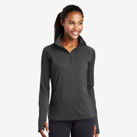 Sport-Tek - Ladies Sport-Wick Stretch 1/2-Zip Pullover - LST850-The Teehive