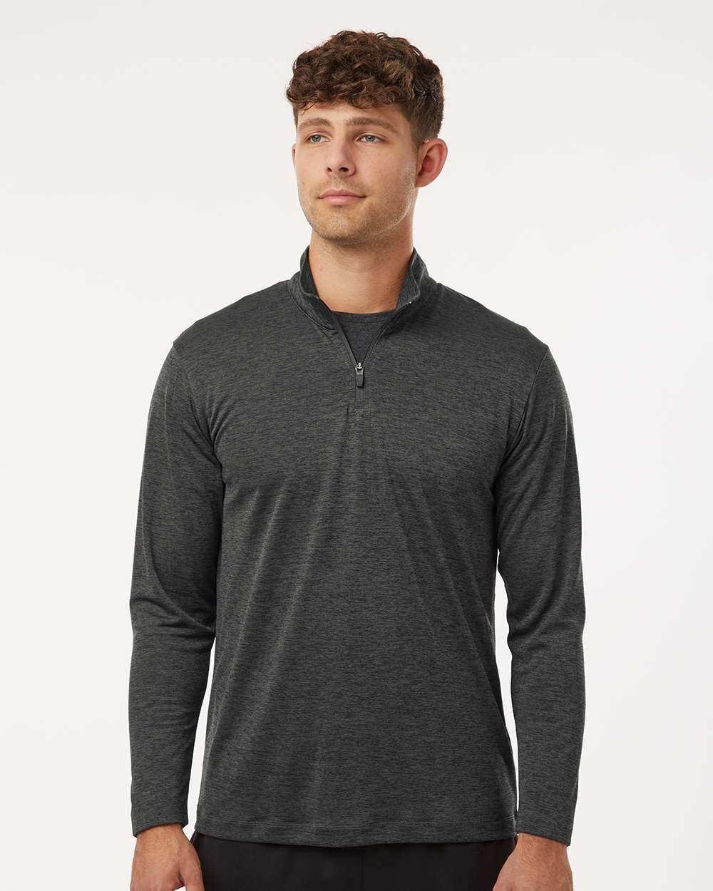 Men's Pro-Lock Performance Mélange Quarter-Zip Pullover - 4HM700