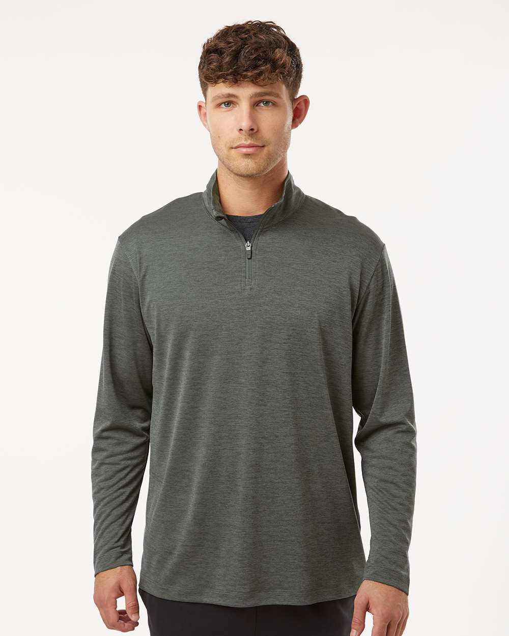 Men's Pro-Lock Performance Mélange Quarter-Zip Pullover - 4HM700