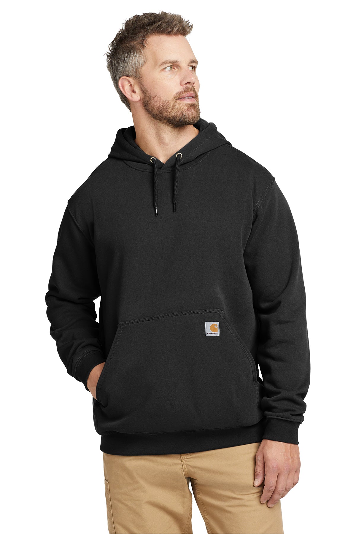 Carhartt® Midweight Hooded Sweatshirt – Black / Screen Print 1 Color