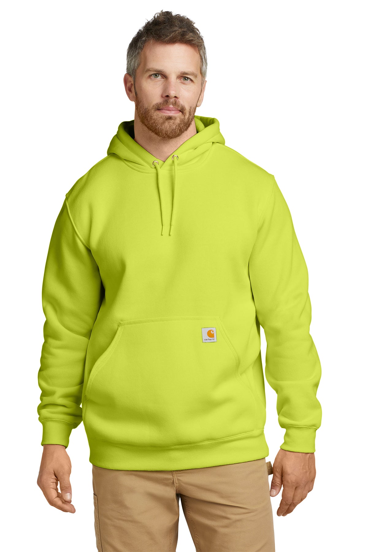 Carhartt® Midweight Hooded Sweatshirt – Brite Lime / Screen Print 1 Color