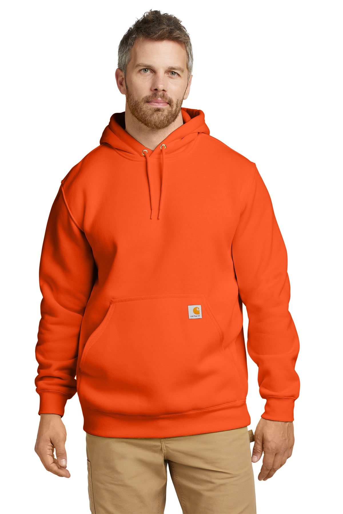 Carhartt® Midweight Hooded Sweatshirt – Brite Orange / Screen Print 1 Color