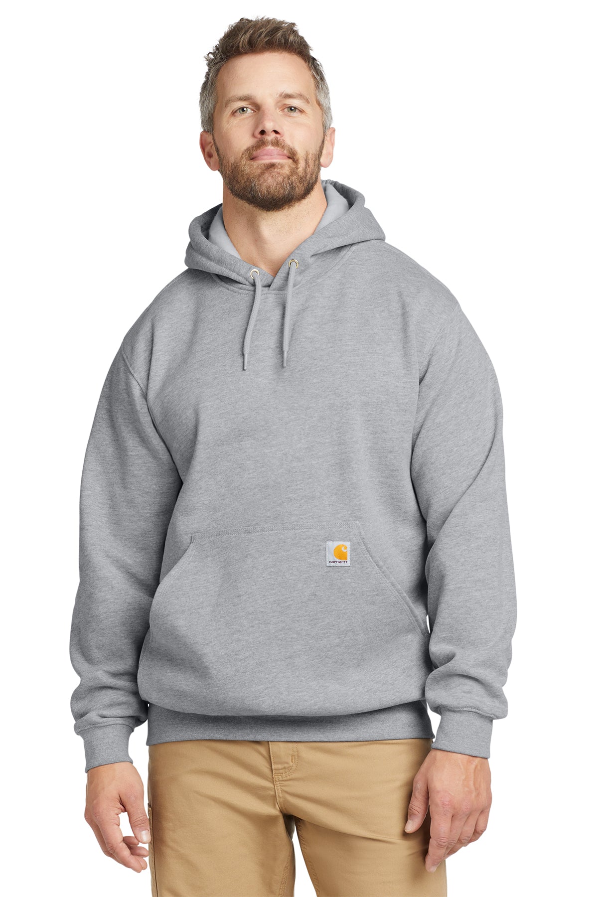 Carhartt® Midweight Hooded Sweatshirt – Heather Grey / Screen Print 1 Color
