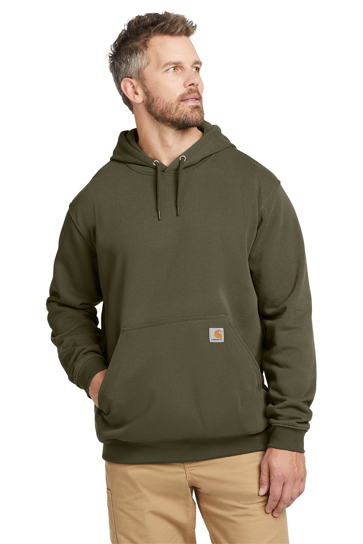 Carhartt® Midweight Hooded Sweatshirt – Moss / Screen Print 1 Color