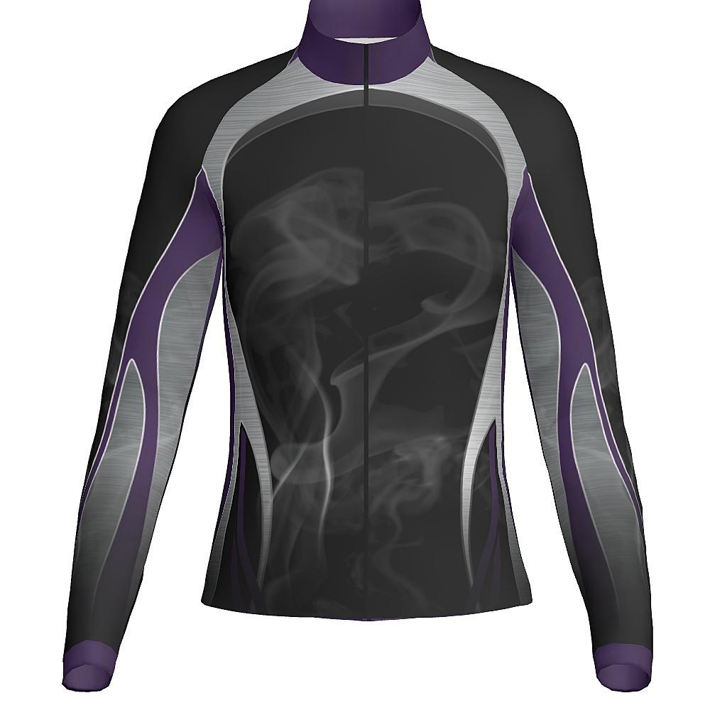 SMOKE - WOMEN'S FULL ZIP COLLAR JACKET  - J423