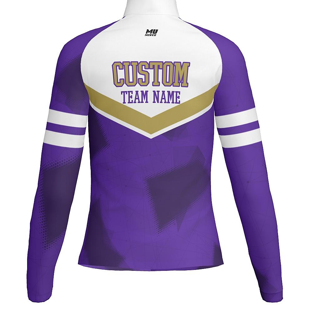 MOVE U Spartans Heavyweight Custom Dance Team Warm Up Jacket – detail view