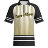 VINTAGE J514 Mens Short Sleeve Zipped Polo