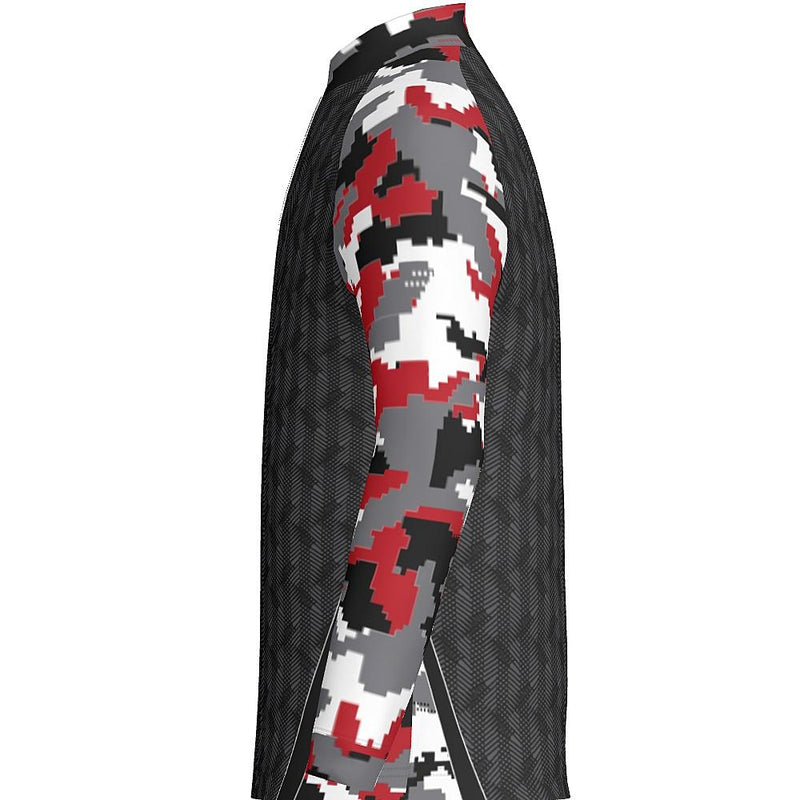 DIGI CAMO - MEN'S 1/4 ZIP LS - PR108