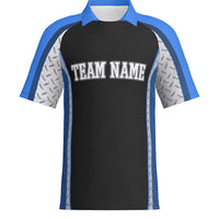 Diamond Plate - J514 Mens Short Sleeve Zipped Polo - PR110