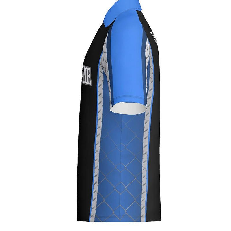 Diamond Plate - J514 Mens Short Sleeve Zipped Polo - PR110