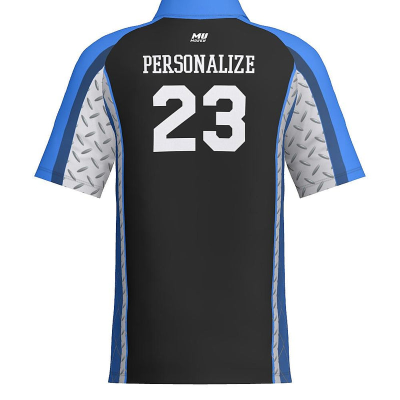 Diamond Plate - J514 Mens Short Sleeve Zipped Polo - PR110