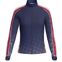 PATRIOTIC - WOMEN'S FULL ZIP COLLAR JACKET  - PR174