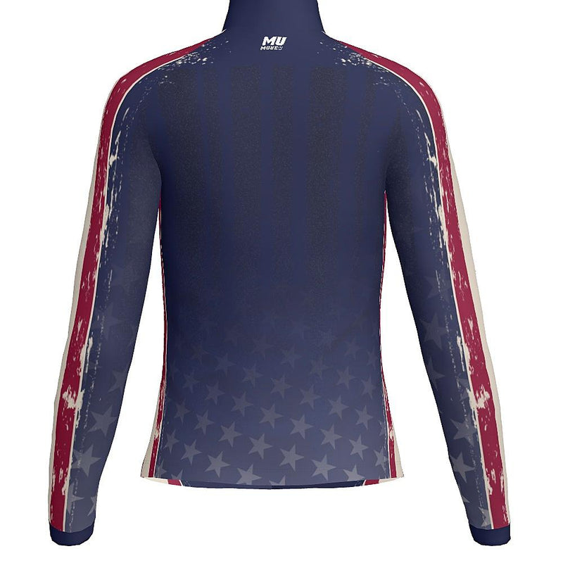 PATRIOTIC - WOMEN'S FULL ZIP COLLAR JACKET  - PR174