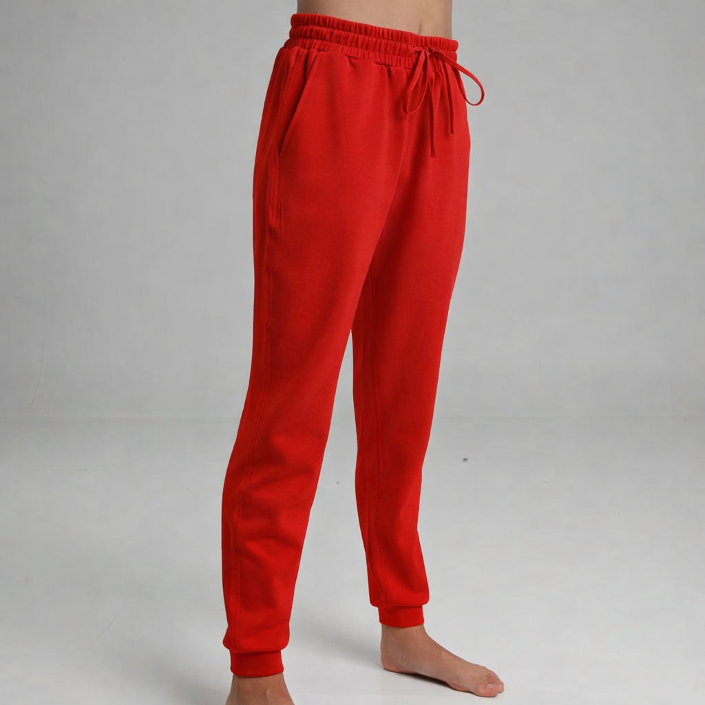 Skyeknit Joggers – Red / Screen Print 1 Color