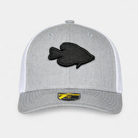 Teehive Snapback Trucker Cap - TH12 - Wavy Label Crappie – Heather Grey/White