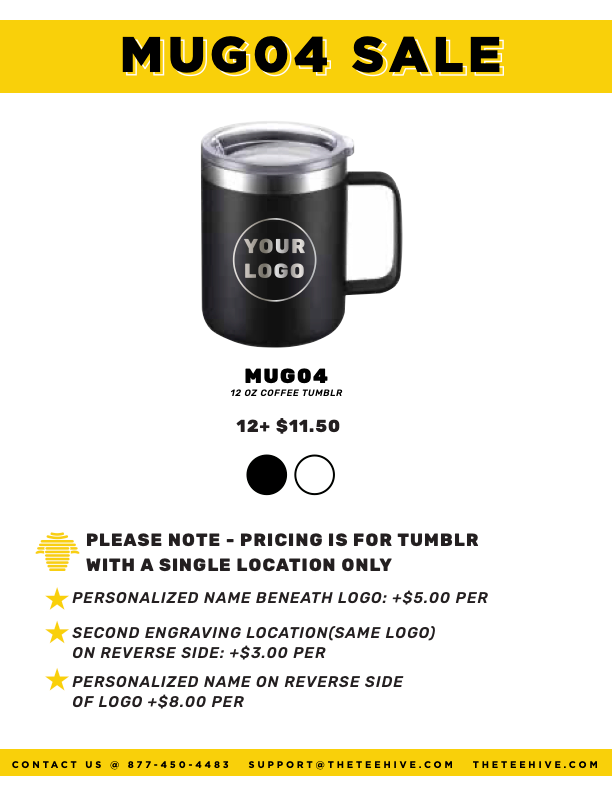 12 oz Insulated Tumbler with Handle - MUG04