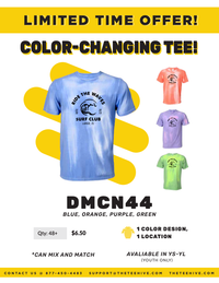 Heat Activated Color Changing Tee Stock - DMCN44 - SALE!