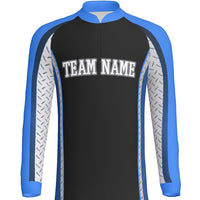 DIAMOND PLATE - Women's Standup Collared Long Sleeve Quarter Zip -  J443