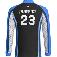 DIAMOND PLATE - Women's Standup Collared Long Sleeve Quarter Zip -  J443