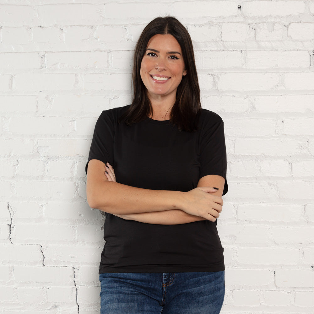 Ladies Modal Stretch Boyfriend T-⁠Shirt