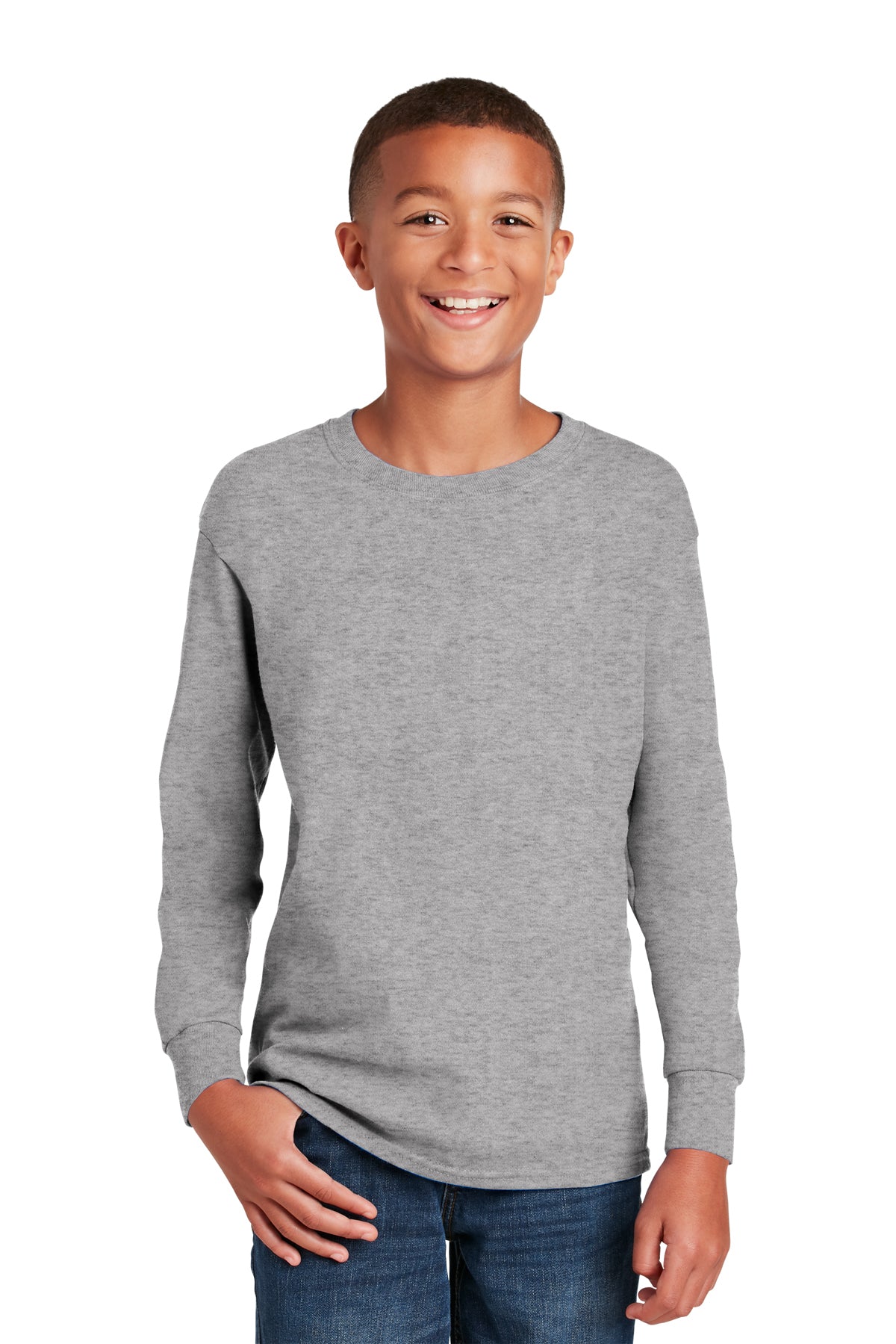 Gildan Youth Heavy Cotton Long Sleeve T-Shirt-The Teehive