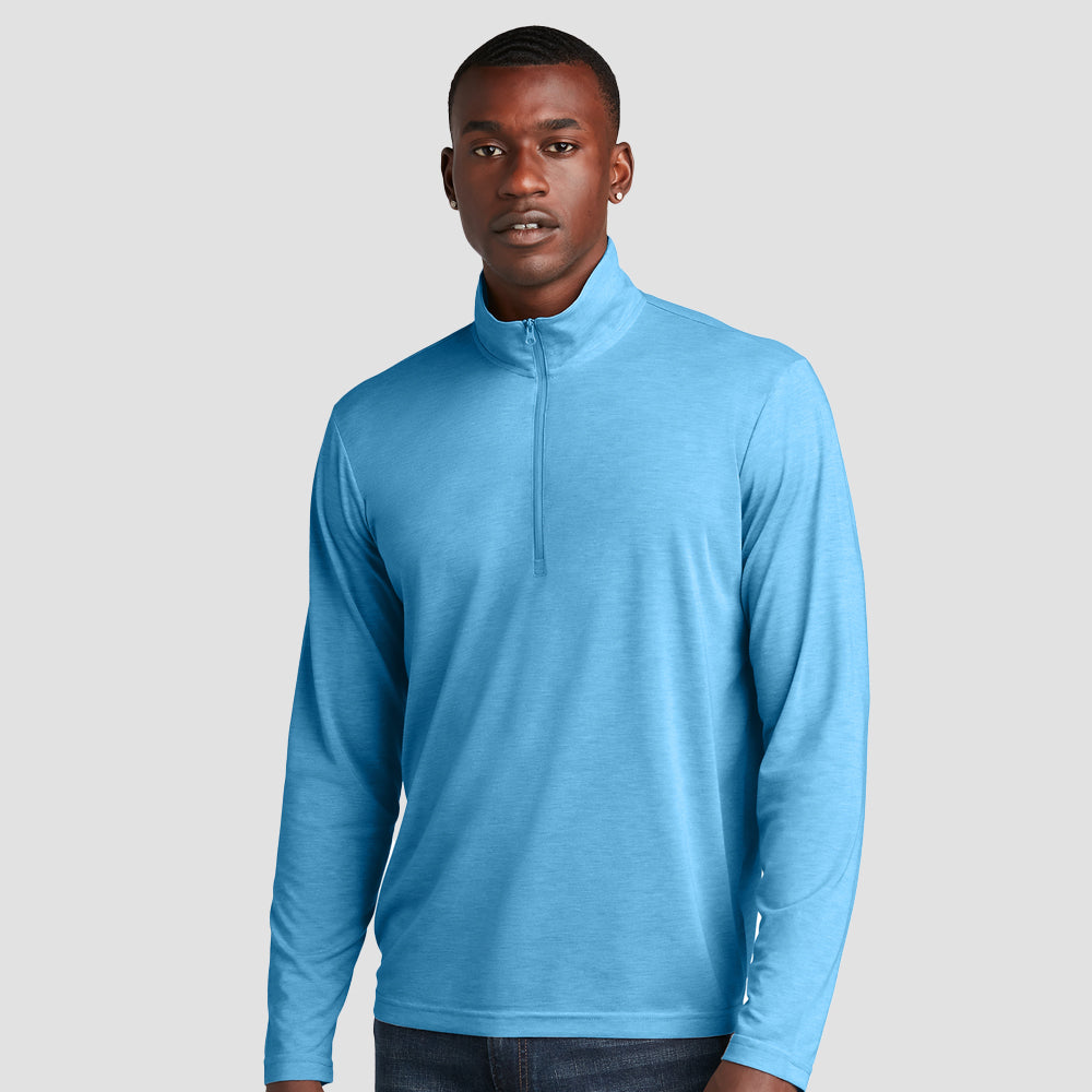 Sport-Tek ® PosiCharge ® Tri-Blend Wicking 1/4-Zip Pullover - ST407-The Teehive