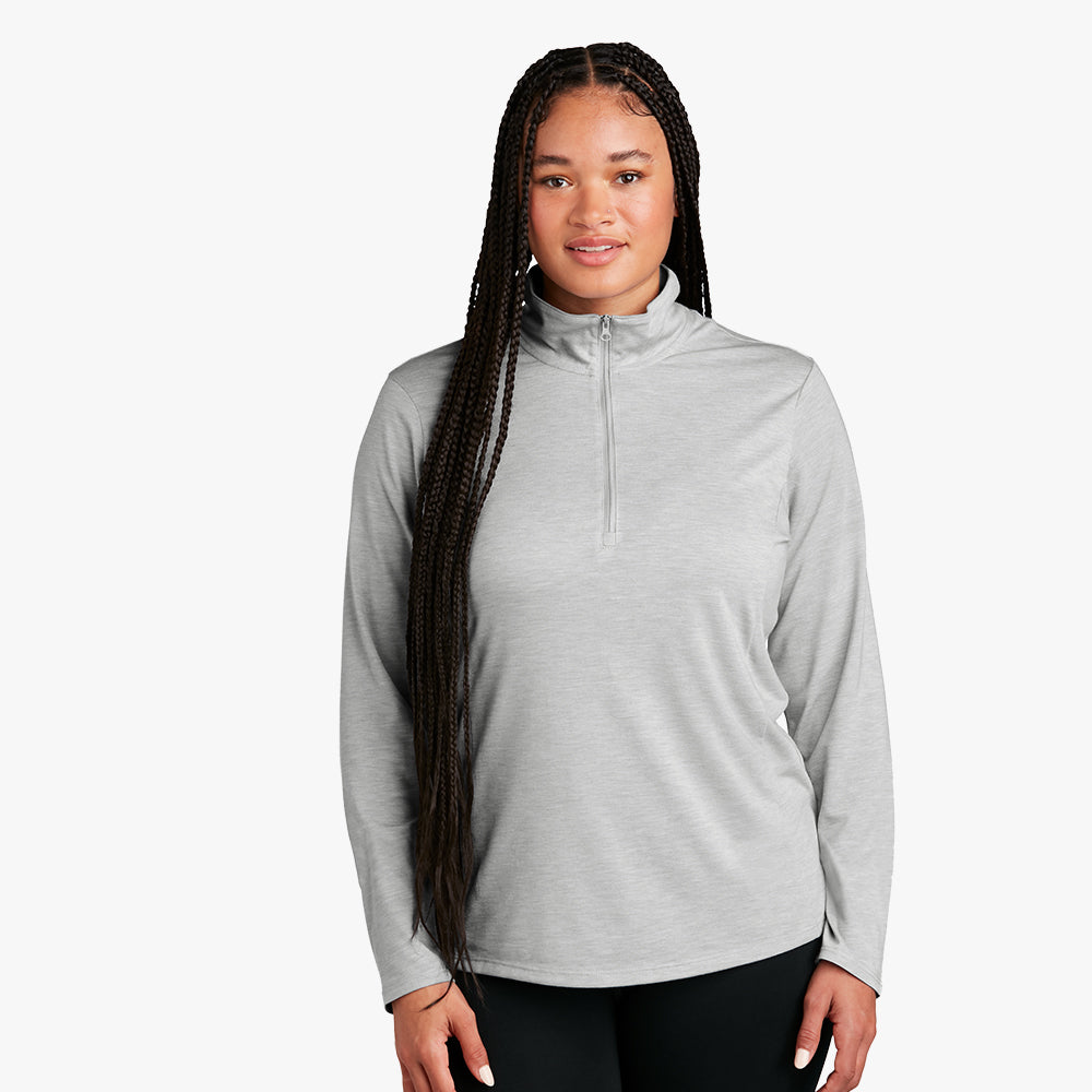 Sport-Tek ® Ladies PosiCharge ® Tri-Blend Wicking 1/4-Zip Pullover - LST407-The Teehive