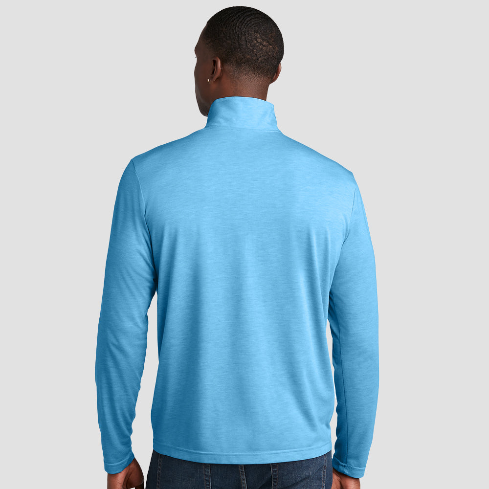 Sport-Tek ® PosiCharge ® Tri-Blend Wicking 1/4-Zip Pullover - ST407 (Trapshooting)-The Teehive