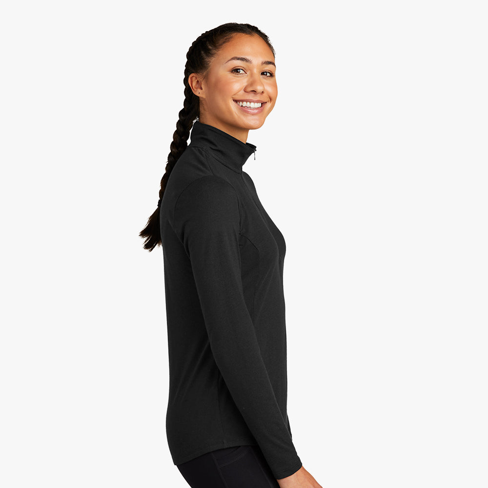 Sport-Tek ® Ladies PosiCharge ® Tri-Blend Wicking 1/4-Zip Pullover - LST407-The Teehive