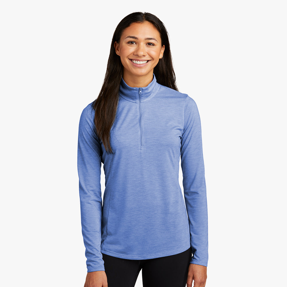 Sport-Tek ® Ladies PosiCharge ® Tri-Blend Wicking 1/4-Zip Pullover - LST407-The Teehive