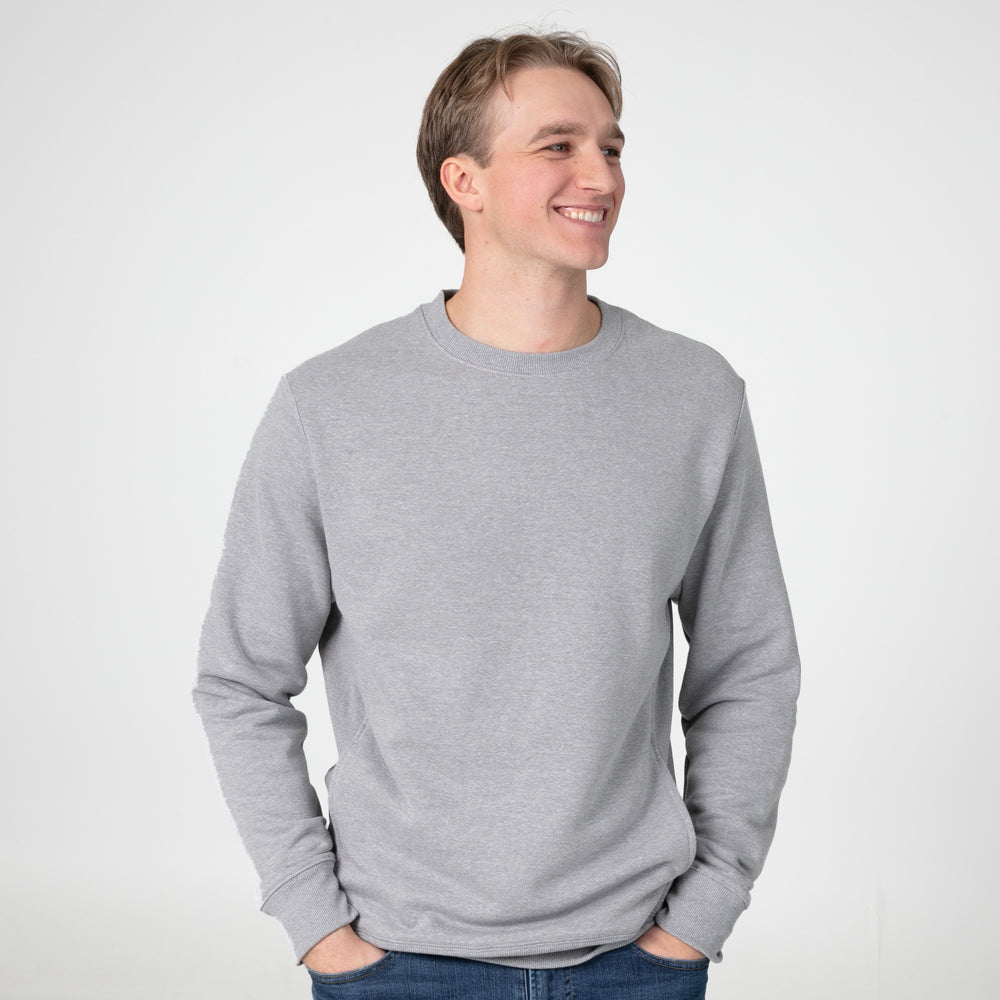 Medium-Weight Heathered Crewneck - TH2218-The Teehive
