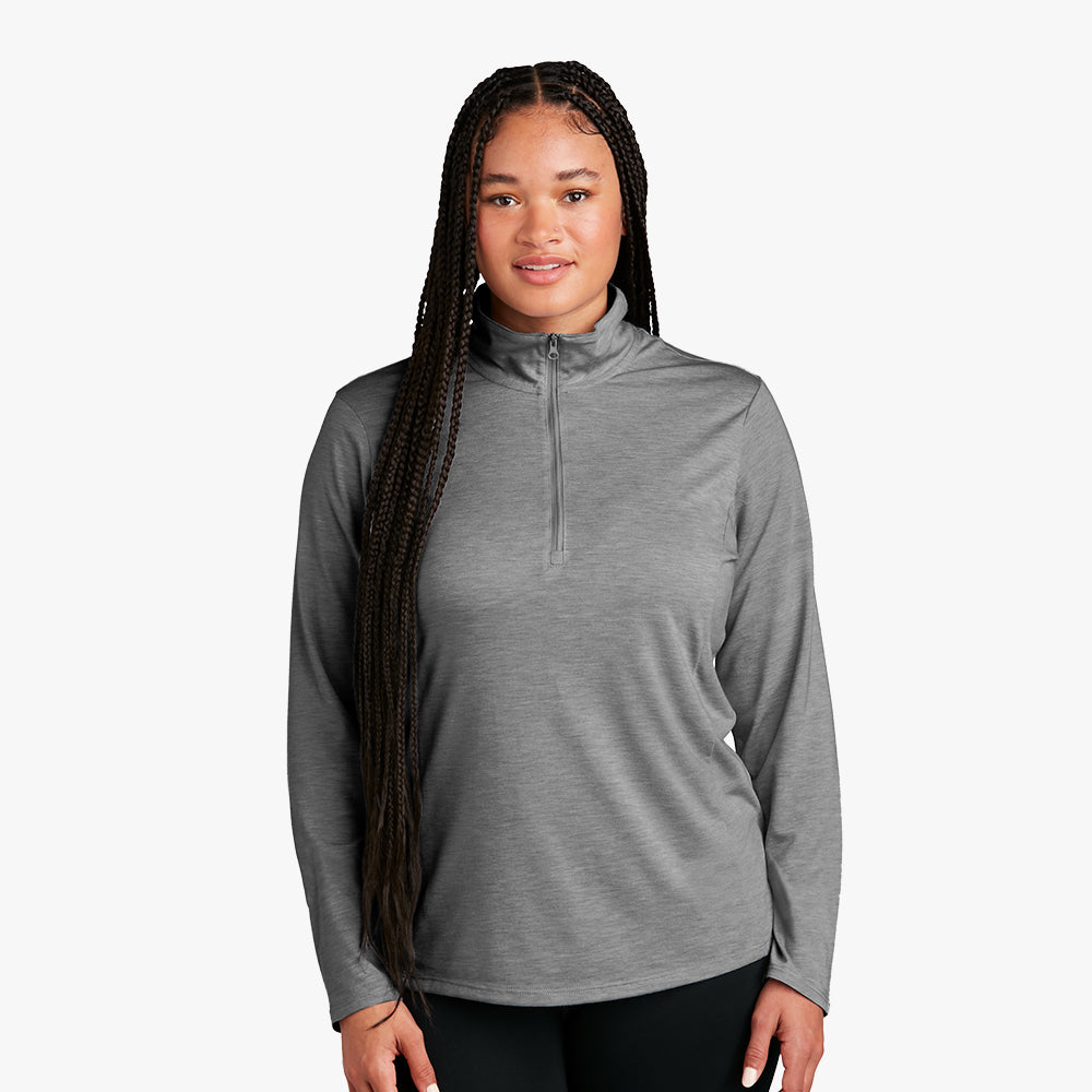 Sport-Tek ® Ladies PosiCharge ® Tri-Blend Wicking 1/4-Zip Pullover - LST407-The Teehive
