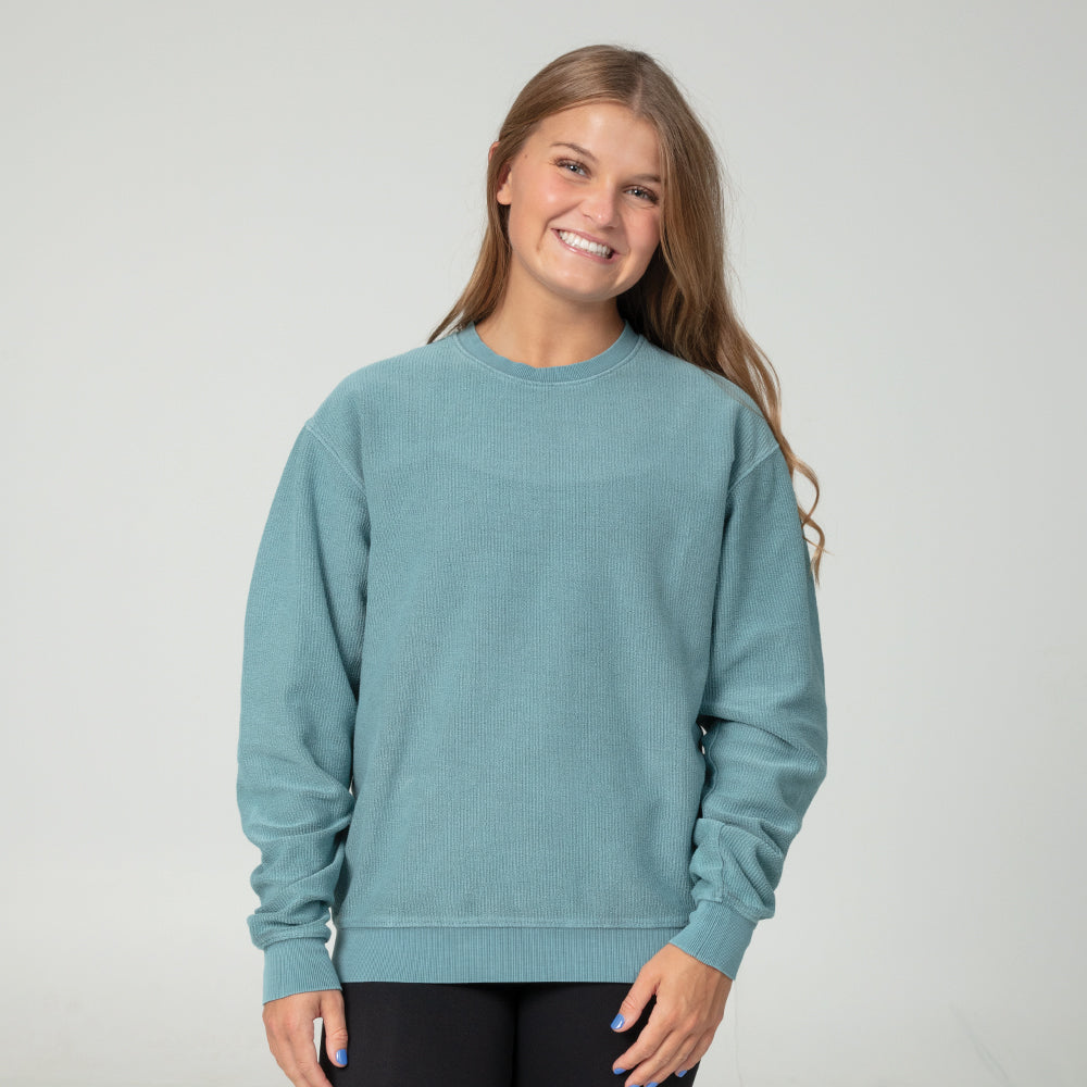 Corded Crewneck Pullover - TH2219