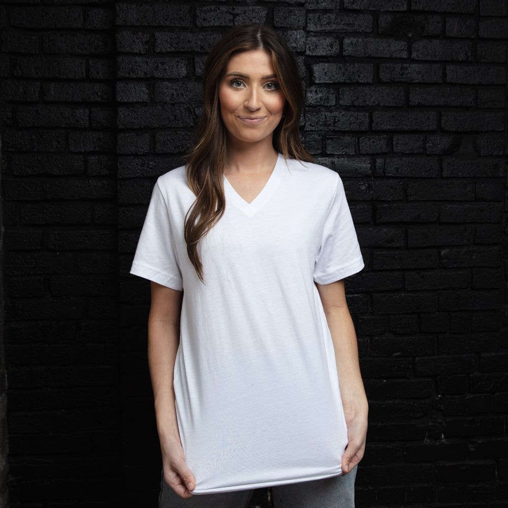 Canvas - Unisex Short Sleeve V-Neck Jersey T-Shirt - 3005-The Teehive