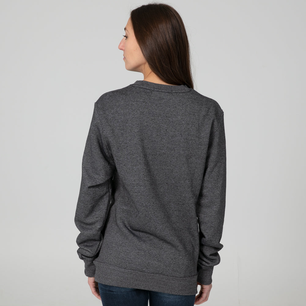Medium-Weight Heathered Crewneck - TH2218 (Baseball/Softball)-The Teehive