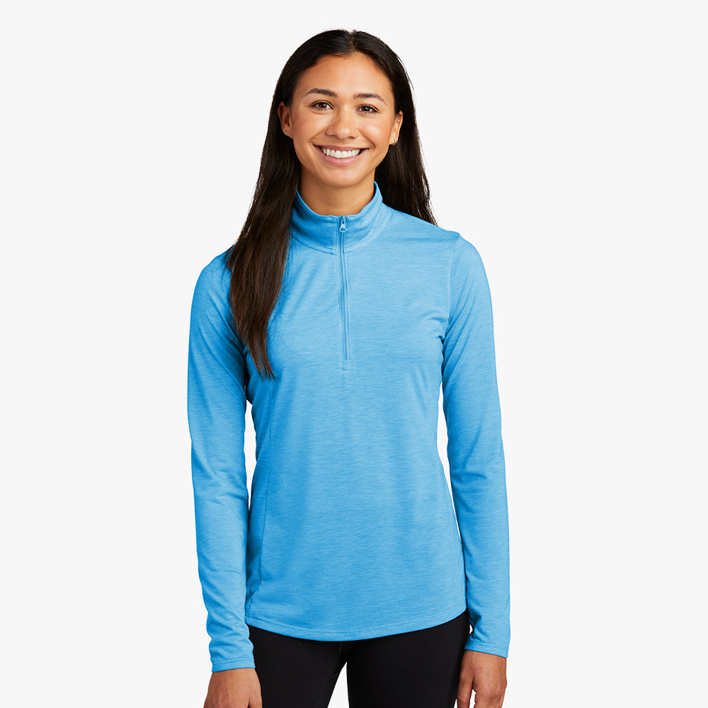 Sport-Tek ® Ladies PosiCharge ® Tri-Blend Wicking 1/4-Zip Pullover - LST407-The Teehive