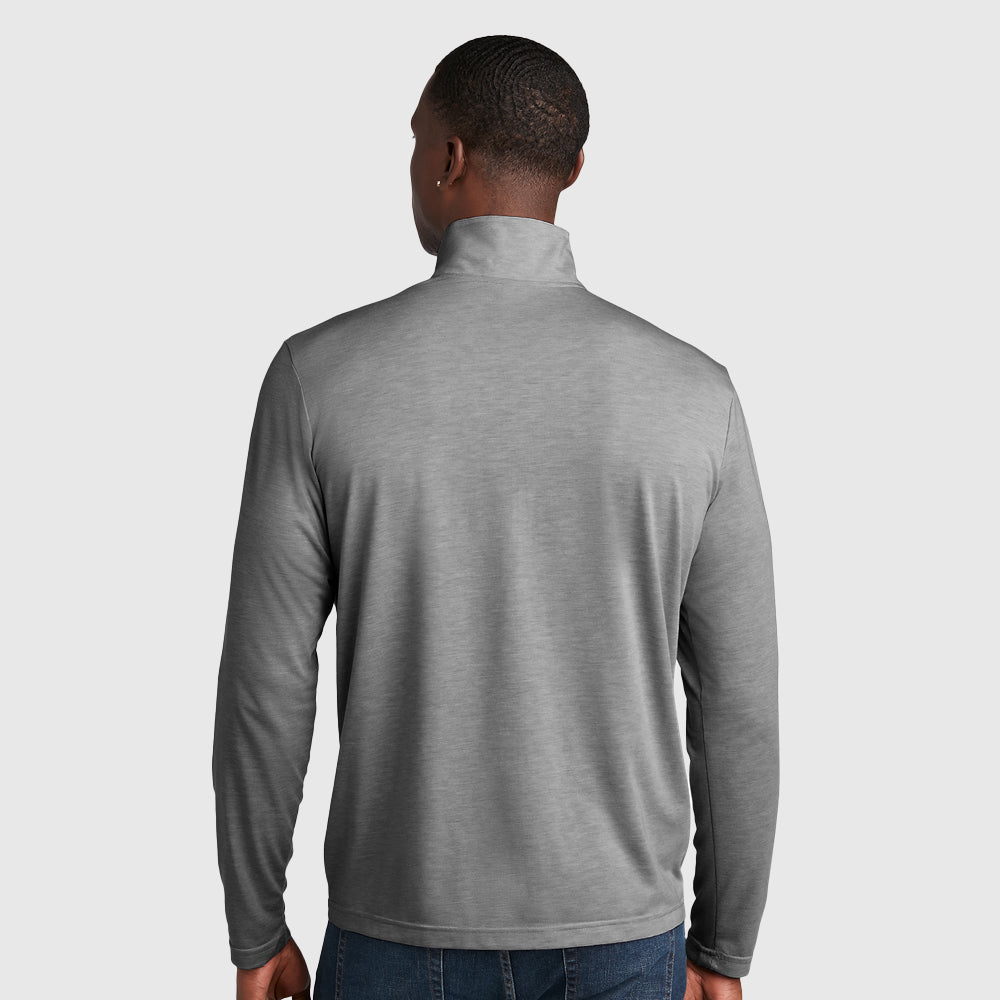 Sport-Tek ® PosiCharge ® Tri-Blend Wicking 1/4-Zip Pullover - ST407 (Baseball/Softball)-The Teehive