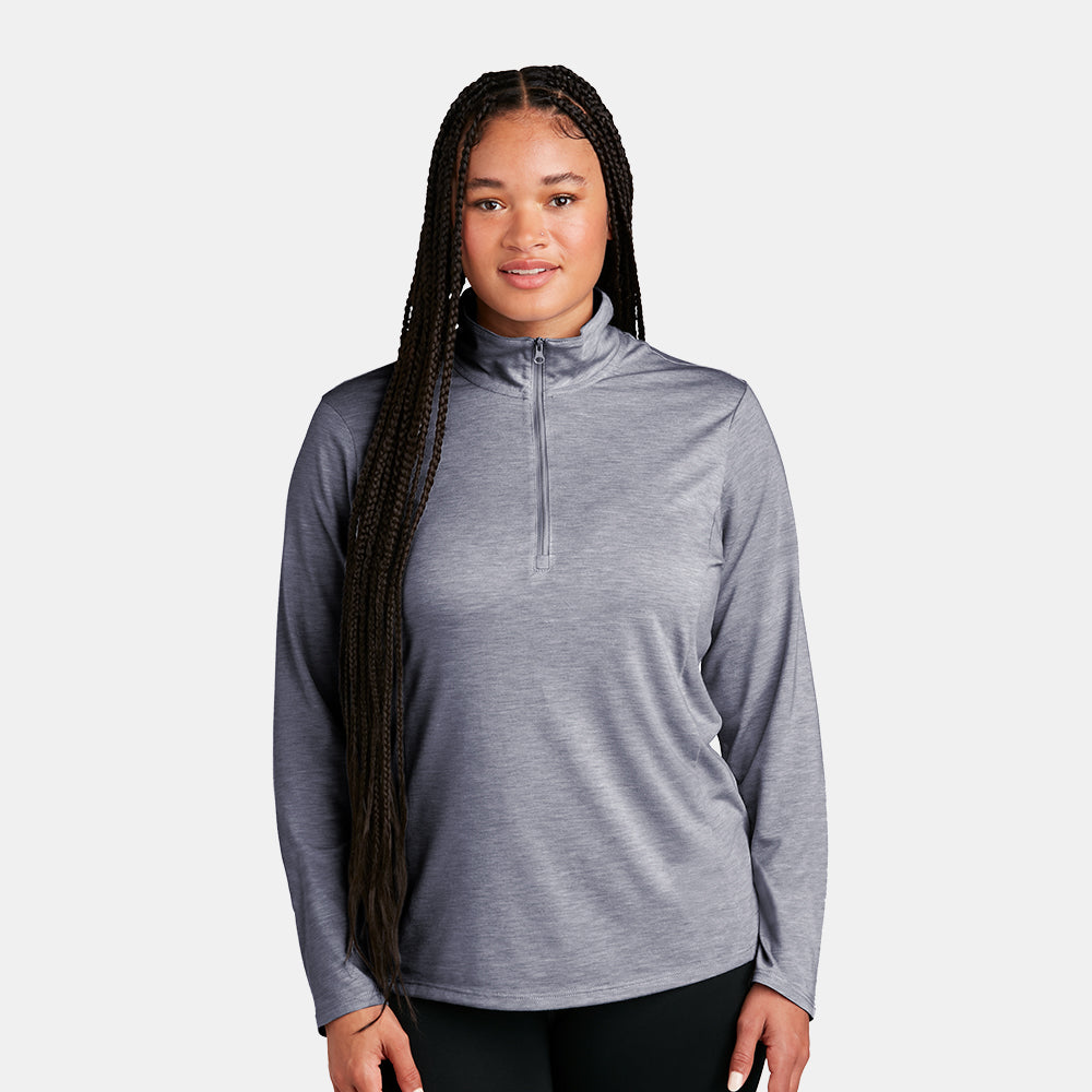 Sport-Tek ® Ladies PosiCharge ® Tri-Blend Wicking 1/4-Zip Pullover - LST407-The Teehive