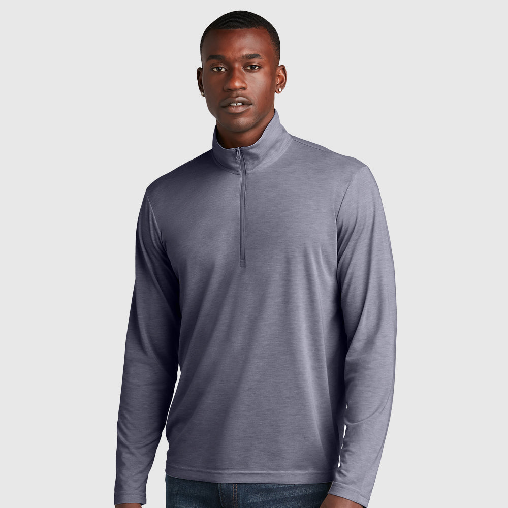 Sport-Tek ® PosiCharge ® Tri-Blend Wicking 1/4-Zip Pullover - ST407 (Trapshooting)-The Teehive