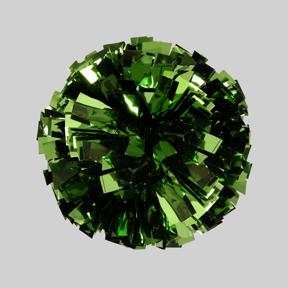 Metallic Poms 4" (MET 4) – Kelly Green / One Size