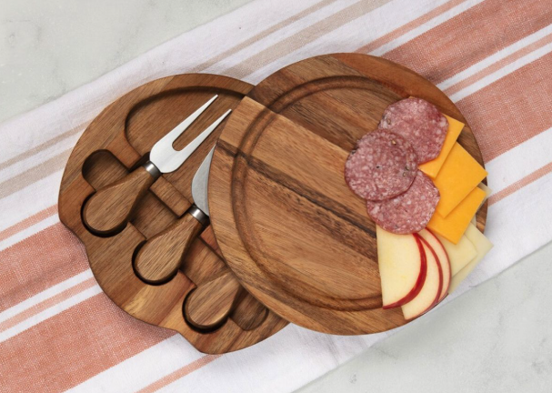 Personalized Bamboo Circular Charcuterie Board 7.5" - MY3-5055-The Teehive