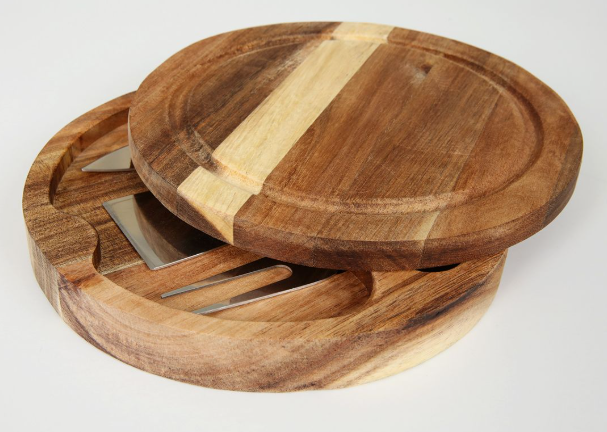 Personalized Bamboo Circular Charcuterie Board 7.5" - MY3-5055-The Teehive