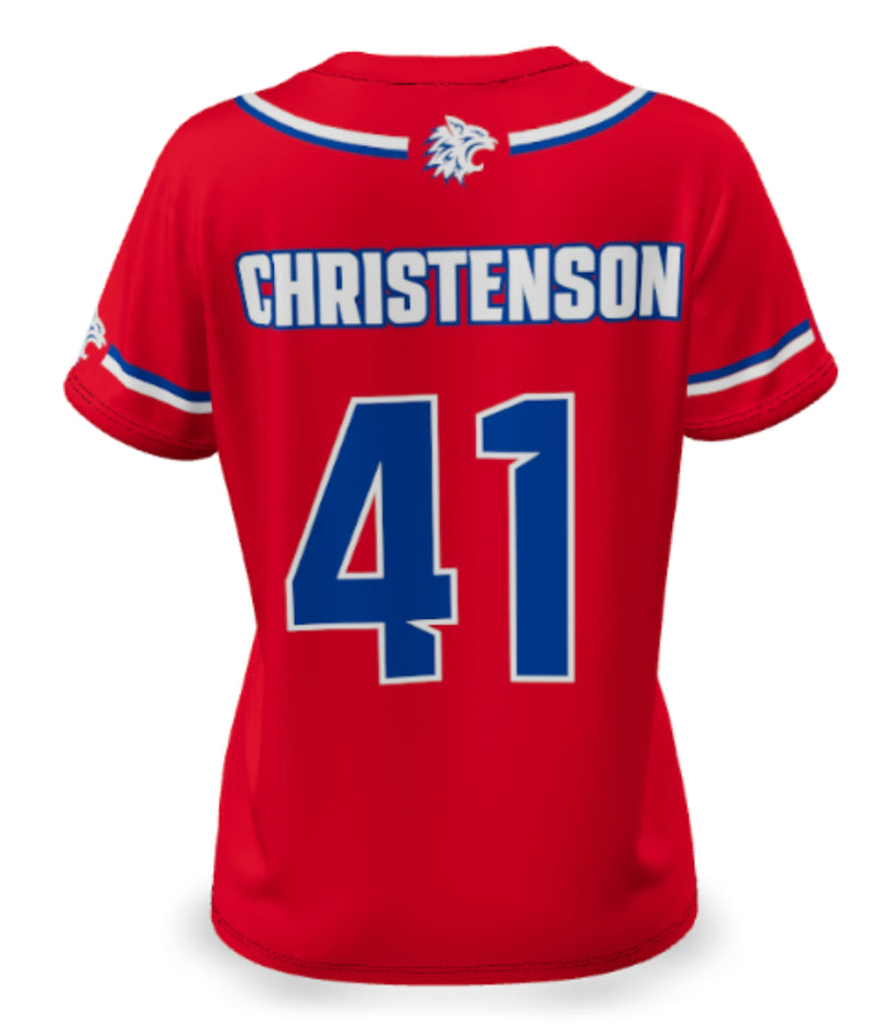 WOMEN'S/GIRLS SOFTBALL 2-BUTTON PINHOLE MESH POLYESTER 6.3oz - SFBJ170-PM6.3oz