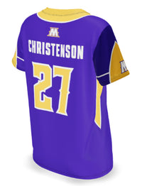 WOMEN'S/GIRLS SOFTBALL V-NECK PINHOLE MESH POLYESTER 6.3oz - SFBJ201-PM6.3oz