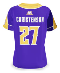 WOMEN'S/GIRLS SOFTBALL V-NECK PINHOLE MESH POLYESTER 6.3oz - SFBJ201-PM6.3oz